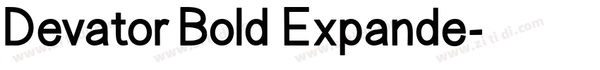 Devator Bold Expande字体转换